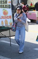 KIMBERLY ALEXANDER Out Shopping at Studio City Farmer