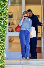 KIRSTEN DUNST Out Shopping on Melrose Place in Los Angeles 04/22/2025