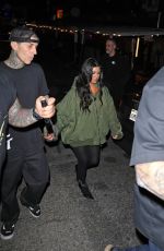 KOURTNEY KARDASHIAN and Travis Barker at Landon Barkers Concert at Roxy in West Hollywood 04/04/2025