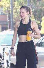 KRISTEN BELL Leaves Gym in Los Feliz 04/19/2025