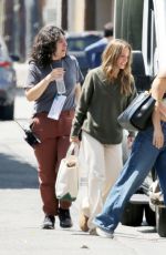 KRISTEN BELL on the Set of Nobody Wants This in Los Angeles 04/22/2025