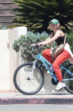 KRISTEN BELL Out for a Bike Ride in Los Angeles 04/26/2025