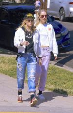 KRISTEN STEWART and DYLAN MEYER Having Kunch in Silver Lake 04/14/2025