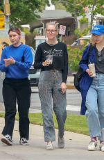 KRISTEN STEWART and DYLAN MEYER Out for Lunch in Los Angeles 04/28/2025