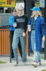 KRISTEN STEWART and DYLAN MEYER Out for Lunch in Los Angeles 04/28/2025