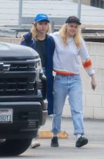 KRISTEN STEWART and DYLAN MEYER Out for Lunch in Los Angeles 04/28/2025