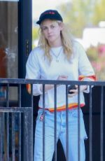 KRISTEN STEWART Out for Lunch with Friends at Troy