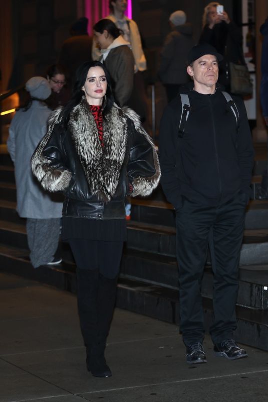 KRYSTEN RITTER and Michael C. Hall on the Set of Dexter: Resurrection in New York City 04/14/2025