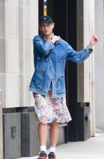 LEELEE SOBIESKI Out and About in New York City 04/22/2025