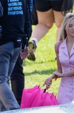LEXI MINETREE on the Set of New Series Elle Filming in Vancouver, B.C. 04/22/2025