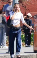 LILA GRACE MOSS Goes Makeup-free at a Park in New York City 04/23/2025