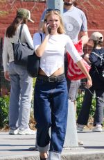 LILA GRACE MOSS Goes Makeup-free at a Park in New York City 04/23/2025