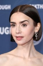 LILY COLLINS at 11th Breakthrough Prize Ceremony at Barker Hangar 04/05/2025