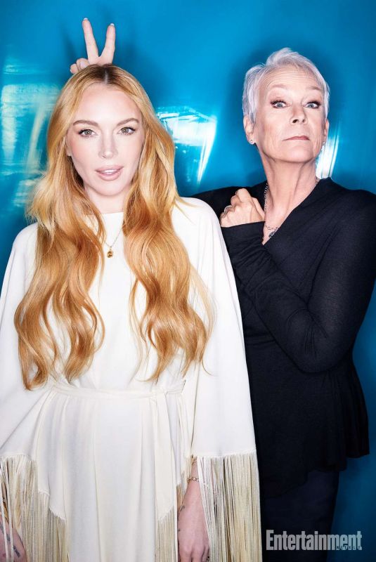 LINDSAY LOHAN and JAMIE LEE CURTIS for Entertainment Weekly, April 2025