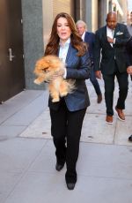 LISA VANDERPUMP Arrives at Live with Kelly & Mark in New York City 04/23/2025
