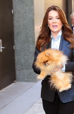 LISA VANDERPUMP Arrives at Live with Kelly & Mark in New York City 04/23/2025