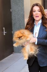 LISA VANDERPUMP Arrives at Live with Kelly & Mark in New York City 04/23/2025