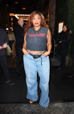LIZZO Arrives at SNL After-party in New York 04/12/2025