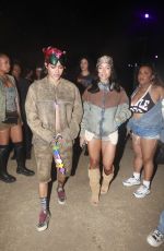 LORI HARVEY, JHENE AIKO, KARRUECHE TRAN, PARIS HILTON and TEYANA TAYLOR Out at Coachella Valley Music and Arts Festival in Indio 04/12/2025