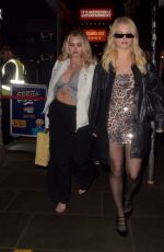 LOTTIE MOSS Leaves Soho House Greek Street with a Girlfriend 04/18/2025