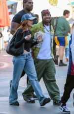 MADELAINE PETSCH Out at Disneyland in Anaheim 04/20/2025