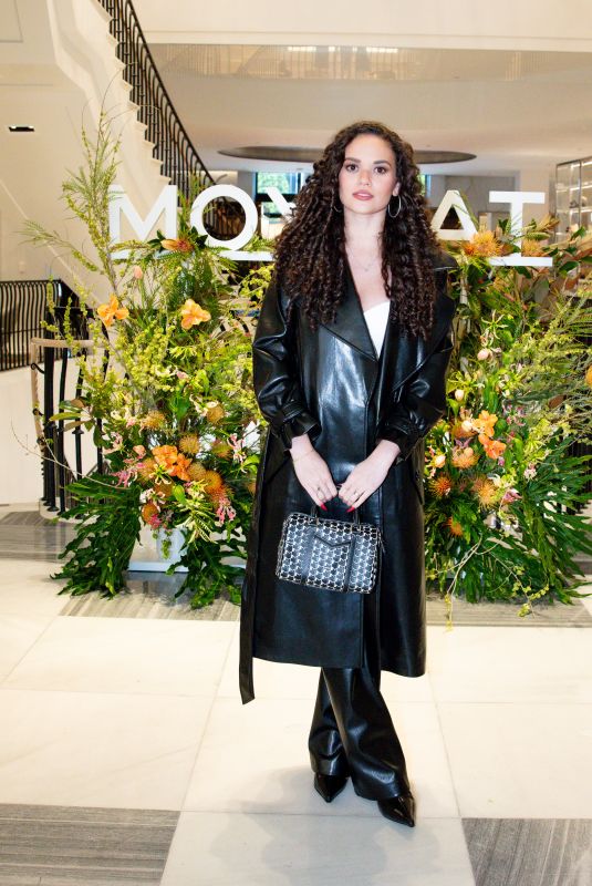 MADISON PETTIS at Moynat M Collection Pop-up Event at Saks Fifth Avenue in Beverly Hills 04/03/2025