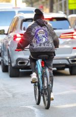 MADONNA Out Riding a Biking Around Central Park in New York City 04/10/2025