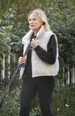 MALIN AKERMAN Out for a Walk with Her Dog 04/24/2025