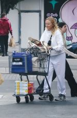 MALIN AKERMAN Shopping at Lazy Acres Market in Los Angeles 04/13/2025