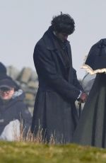 MARGOT ROBBIE on the Set of Wuthering Heights in Wakefield 04/01/2025