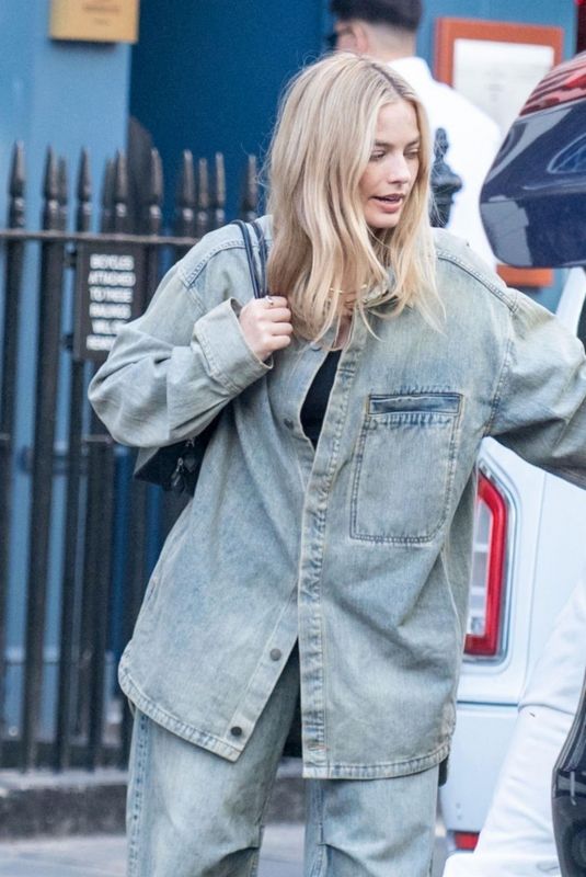 MARGOT ROBBIE Out and About in London 03/31/2025