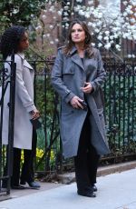 MARISKA HARGITAY and BETSY BRANDT on the Set of Law and Order: SVU in New York 04/09/2025