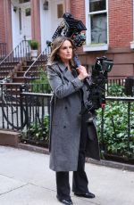 MARISKA HARGITAY and BETSY BRANDT on the Set of Law and Order: SVU in New York 04/09/2025
