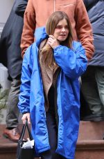 MARISKA HARGITAY and BETSY BRANDT on the Set of Law and Order: SVU in New York 04/09/2025