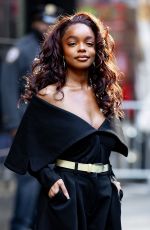 MARSAI MARTIN Leaves Good Morning America Studio in New York City 04/08/2025