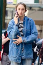 MAYA HAWKE in Double Denims Out in New York 04/28/2025