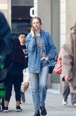 MAYA HAWKE in Double Denims Out in New York 04/28/2025