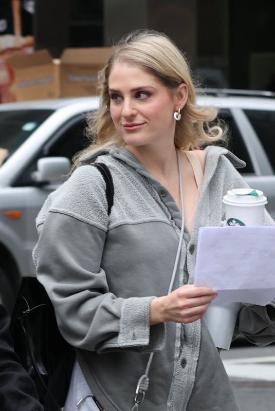 MEGHAN TRAINOR and AMELIA HAMLIN on the Set of The Beauty in New York 04/21/2025