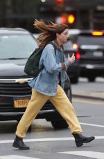 MICHELLE MONAGHAN Out for an Evening Stroll in New York 04/21/2025