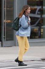 MICHELLE MONAGHAN Out for an Evening Stroll in New York 04/21/2025