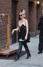 MICHELLE WILLIAMS Arrives at The Late Show with Stephen Colbert in New York City 04/01/2025
