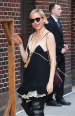 MICHELLE WILLIAMS Arrives at The Late Show with Stephen Colbert in New York City 04/01/2025