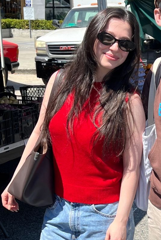MIKEY MADISON Out Shopping at Brentwood Farmers Market 04/20/2025