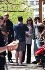 MILEY CYRUS Arrives at a Photoshoot in New York City 04/22/2025