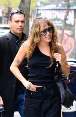 MILEY CYRUS Stepping Out in New York City 04/22/2025