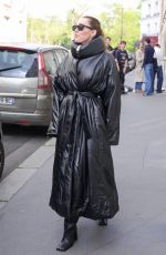 MILEY CYRUS Stuns in Alaia After a Visit to Saint Germain des Pres in Paris 04/26/2025