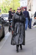 MILEY CYRUS Stuns in Alaia After a Visit to Saint Germain des Pres in Paris 04/26/2025