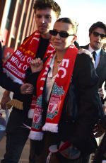 MILLIE BOBBY BROWN at Premier League Match Between Liverpool FC and Tottenham Hotspur FC in Liverpool 04/27/2025