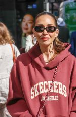MYLEENE KLASS in a Knee High Boots and Hoodie Leaves Smooth Radio Studios 04/17/2025