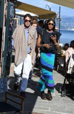 NAOMI CAMPBELL and Piero Piazzi  Out in Portofino 04/04/2025